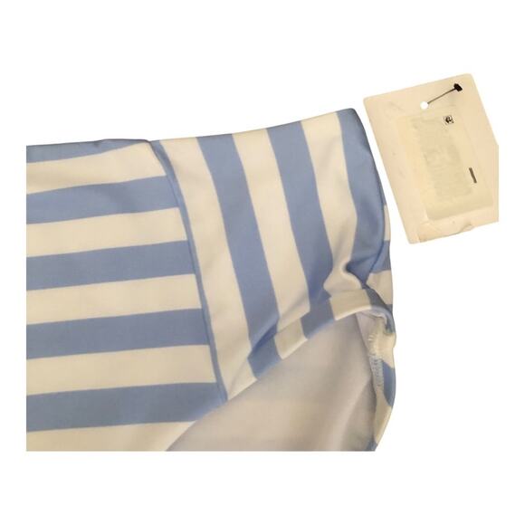 Gibson Latimer NWT Classic Hipster Silhouette Blue White Stripe Bikini Bottom LG - Picture 5 of 11